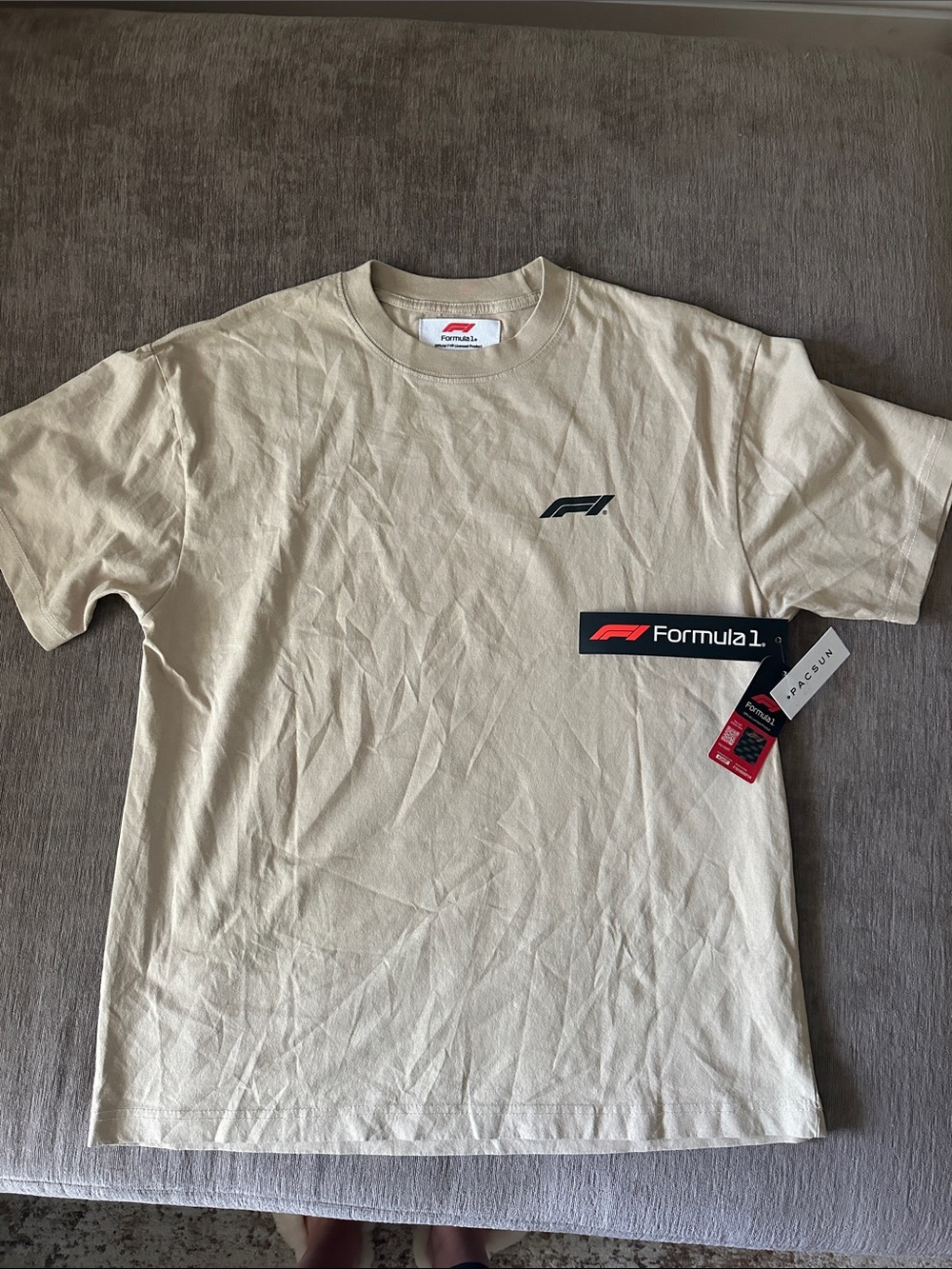 PacSun x Formula 1 Beige Espana Graphic Short Sleeve Tee